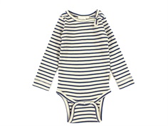 Petit Piao ensign blue/dark offwhite striped body modal